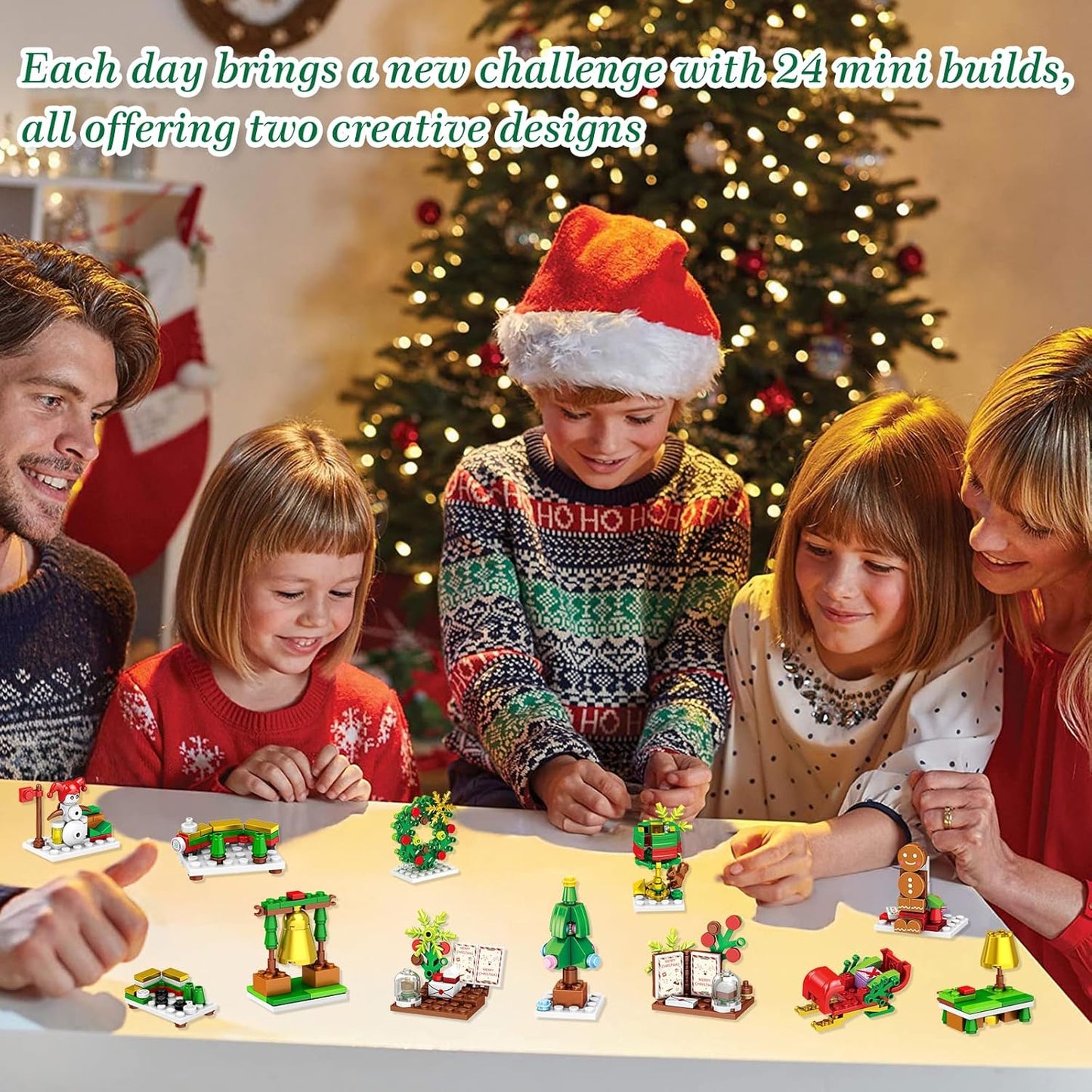 Santabricks™ 24-Day Christmas Countdown Calendar